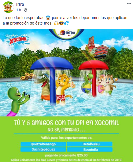 Cómo ingresar al Parque Xocomil con tu DPI en Febrero de 2019