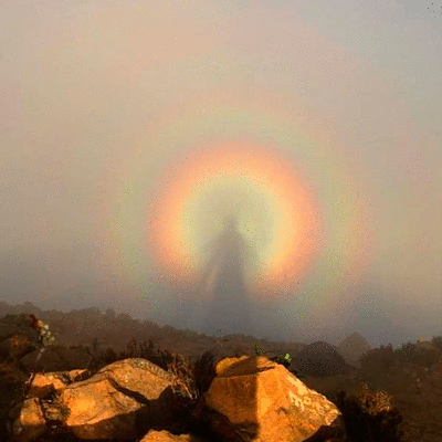 Espectro de Brocken en el Volcán Santa María