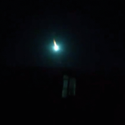 Meteoro en cielo guatemalteco