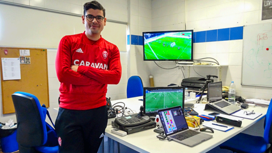 Álex Sosa, el técnico guatemalteco que sobresale en el Real Zaragoza