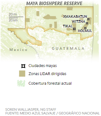 Ciudad maya en Petén