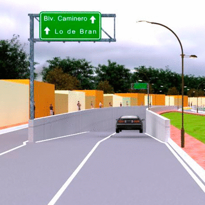 Nuevo paso a desnivel y viaducto en la Colonia El Milagro en Mixco