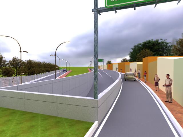 Paso a desnivel en Mixco