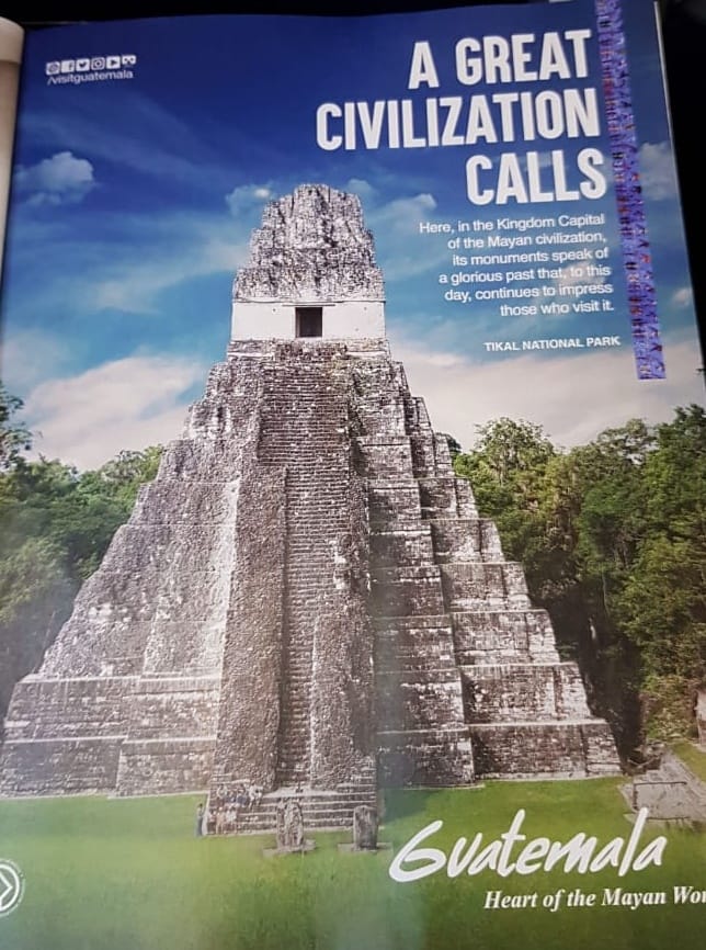 Tikal fue promocionado al mundo por la revista revista Hemispheres de United de Nueva York