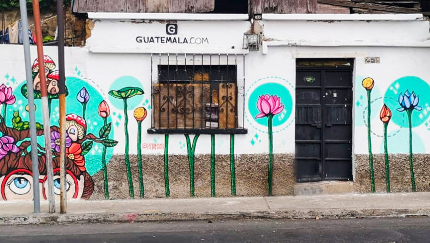 Artistas realizaron coloridos murales en la Zona 4 de la Ciudad de Guatemala