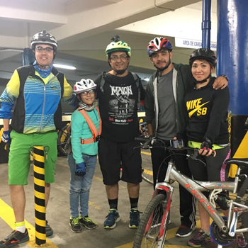 Bicitour nocturno del Centro Comercial Los Próceres