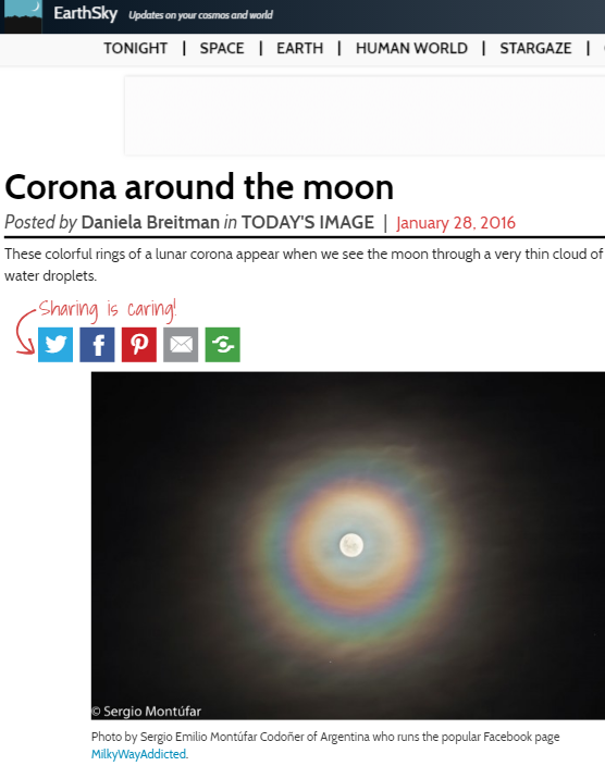 Corona Lunar llena de colores