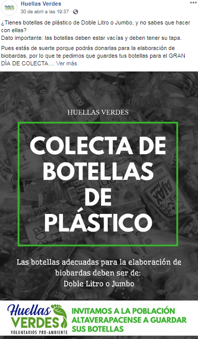 Recolectarán botellas de plástico para elaborar biobardas en Alta Verapaz