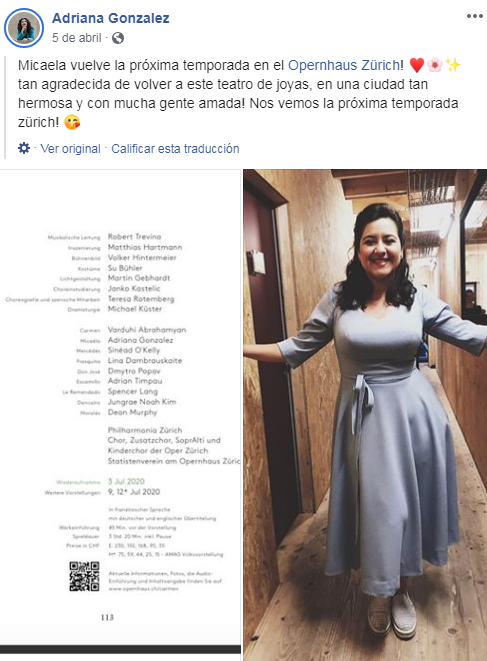 soprano Adriana González