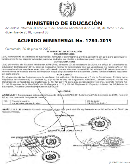 Estos son los días oficiales para las vacaciones escolares de medio año 2019