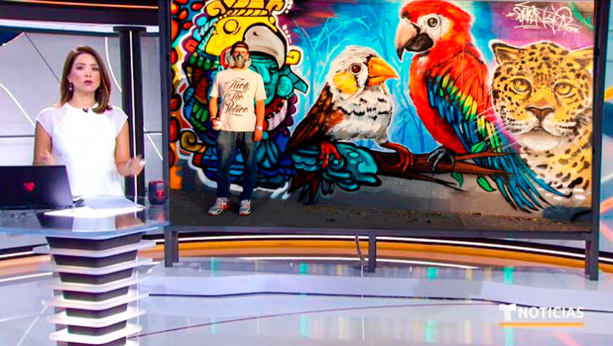 Murales hechos por artistas guatemaltecos destacaron en programa de Telemundo