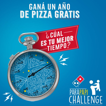 Ganadores del "Para Papi Challenge" de Domino's Pizza Guatemala