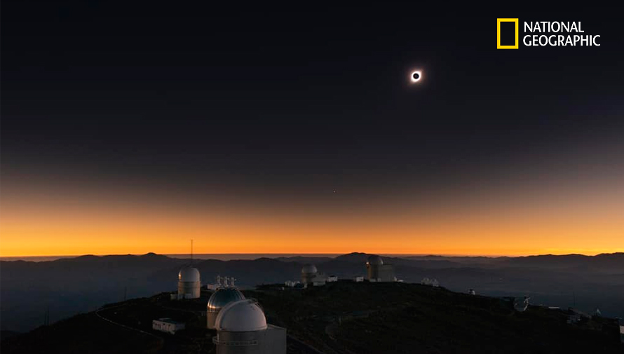Nat Geo publicó foto de Eclipse Total de Sol que fue tomada por Sergio Izquierdo