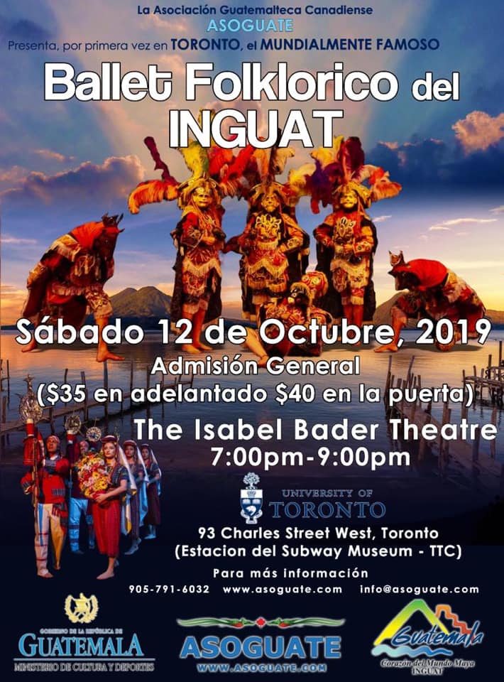 Ballet Folklórico de Inguat dará a conocer danzas guatemaltecas en Canadá