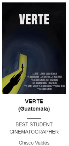 Guatemalteco el mejor director de fotografía estudiantil en Festival de Cine en Nueva York 2019