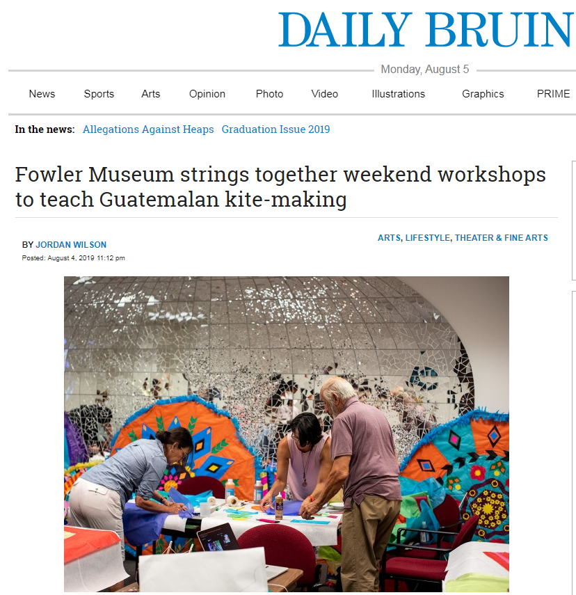 Museo de Los Ángeles impartió taller de Barriletes Gigantes de Sumpango