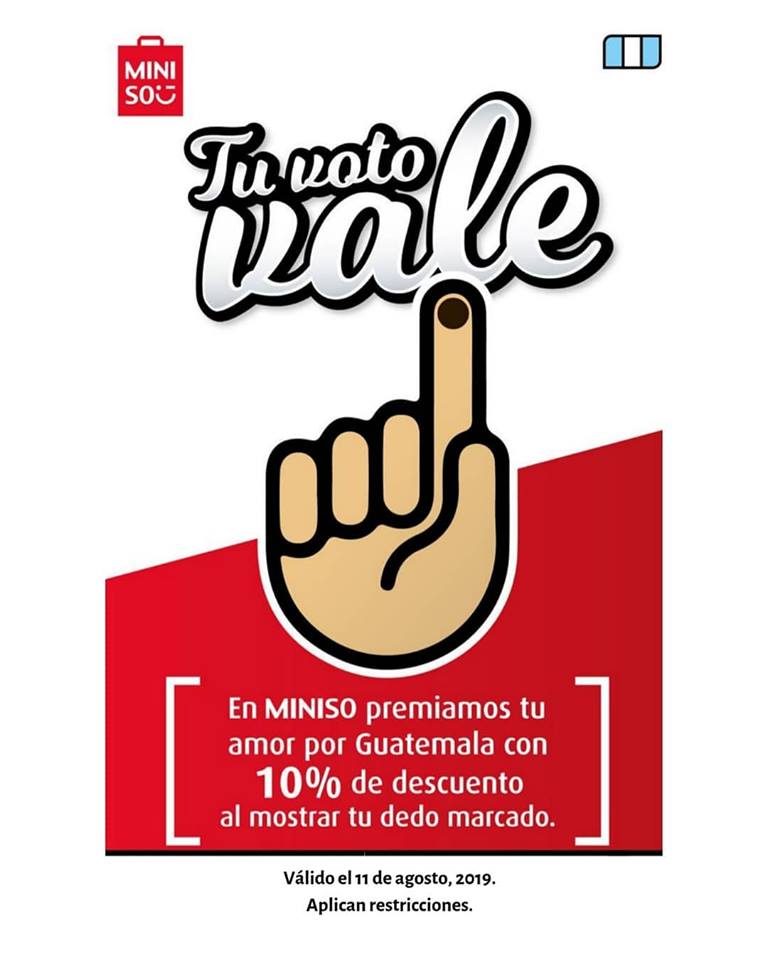Promociones en Guatemala por elecciones
