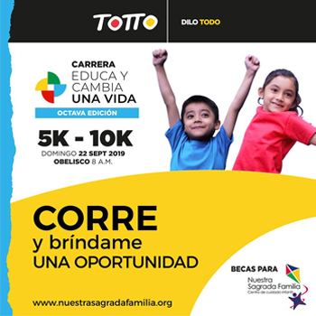 Carrera "Educa y cambia una vida" de Totto para la niñez y educación en Guatemala