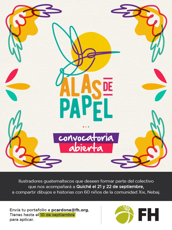 Buscan ilustradores guatemaltecos para impartir taller de dibujo a niños en Quiché