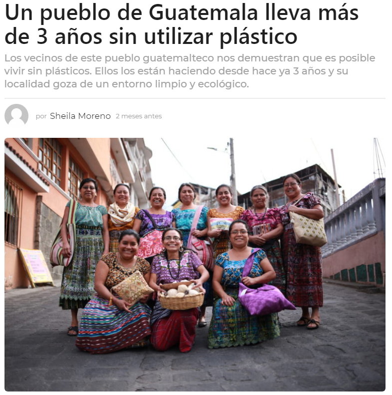 San Pedro La Laguna, Sololá, fue destacado por no utilizar plástico desde hace tres años