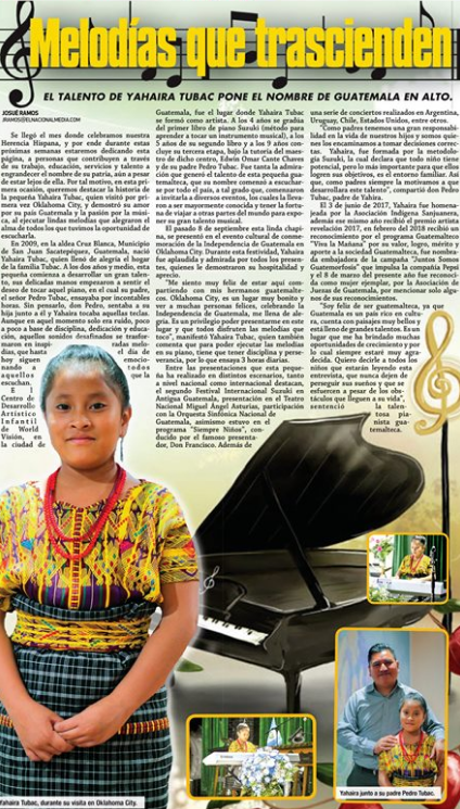 Yahaira Tubac en Estados Unidos