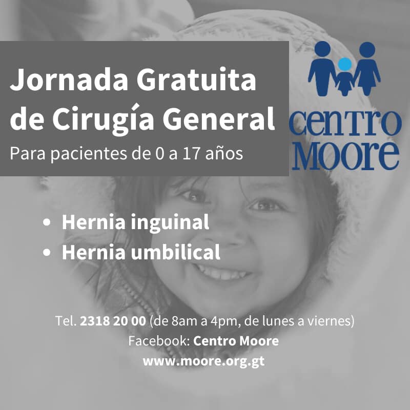 Cirugía gratuita de hernias para niños y adolescentes en noviembre 2019