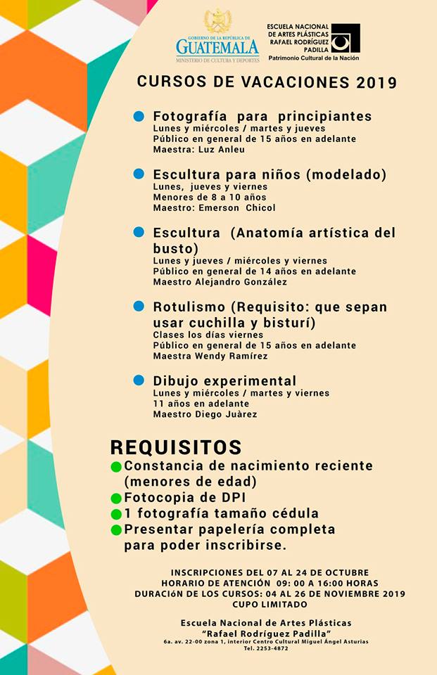 Cursos de vacaciones guatemaltecos