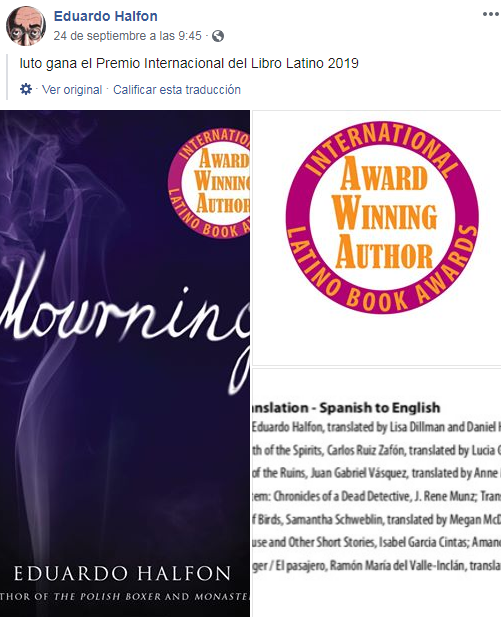 Escritores ganan premio en International Latino Book Awards 2019 en Estados Unidos
