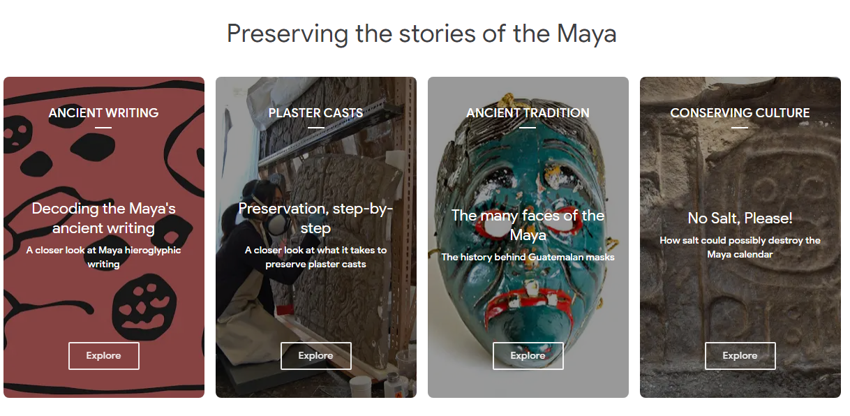 Los Mayas en Google Arts & Culture 