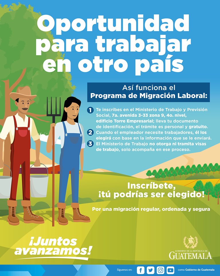 convocatoria de visas de trabajo para otro país 2019
