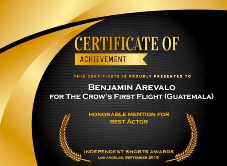 Cortometraje ganó dos categorías en Independent Short Awards 2019