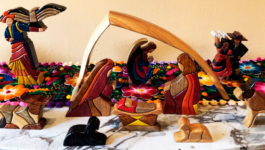 Exposición de nacimientos de Navidad en Guatemala