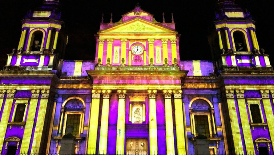 Mapping navideño en la Catedral Metropolitana