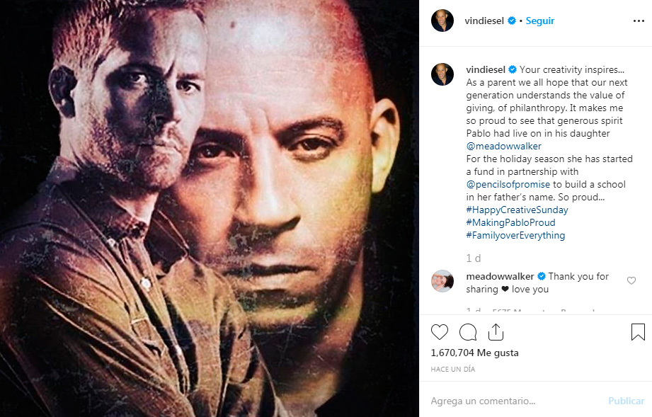 Hija de Paul Walker busca construir una escuela en Guatemala en honor a su padre