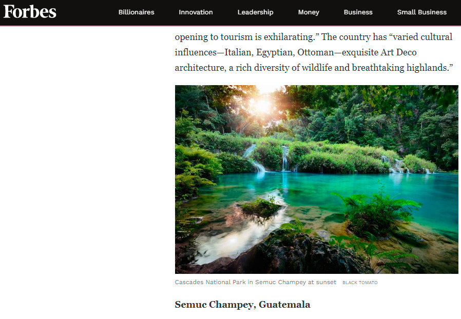 10 lugares para viajar en 2020 Semuc Champey