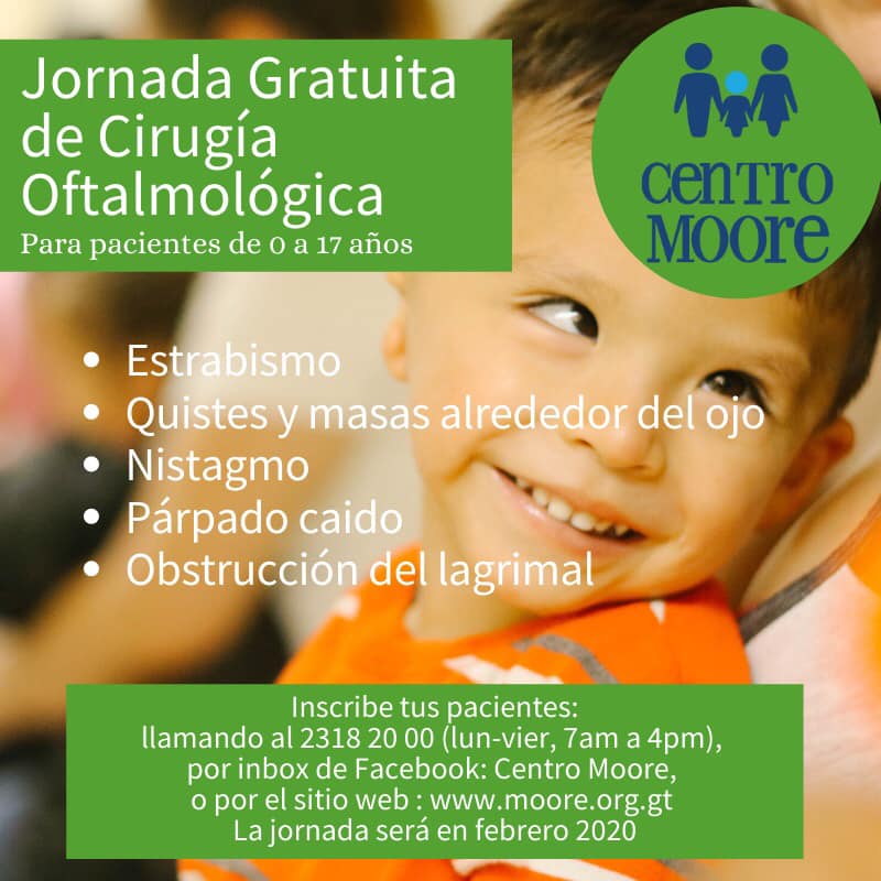 Cirugía oftalmológica gratuita para niños y adolescentes