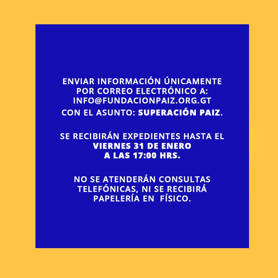 Convocatoria de becas 2020 para licenciatura, básicos o diversificado en Guatemala