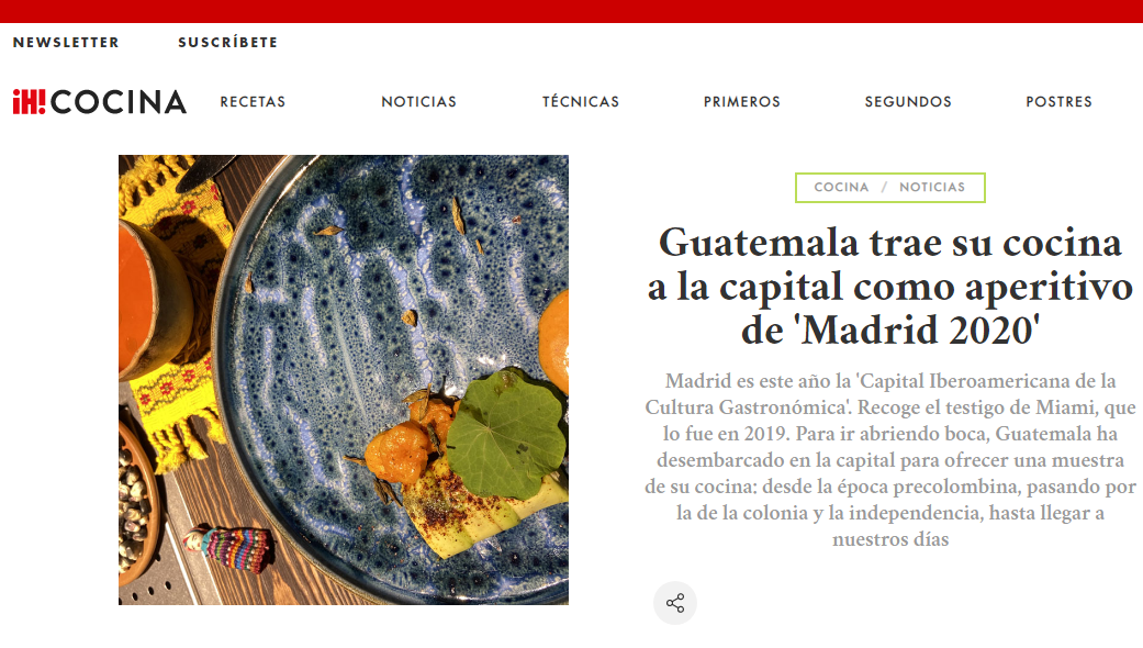 Guatemala participó en evento de Madrid 2020