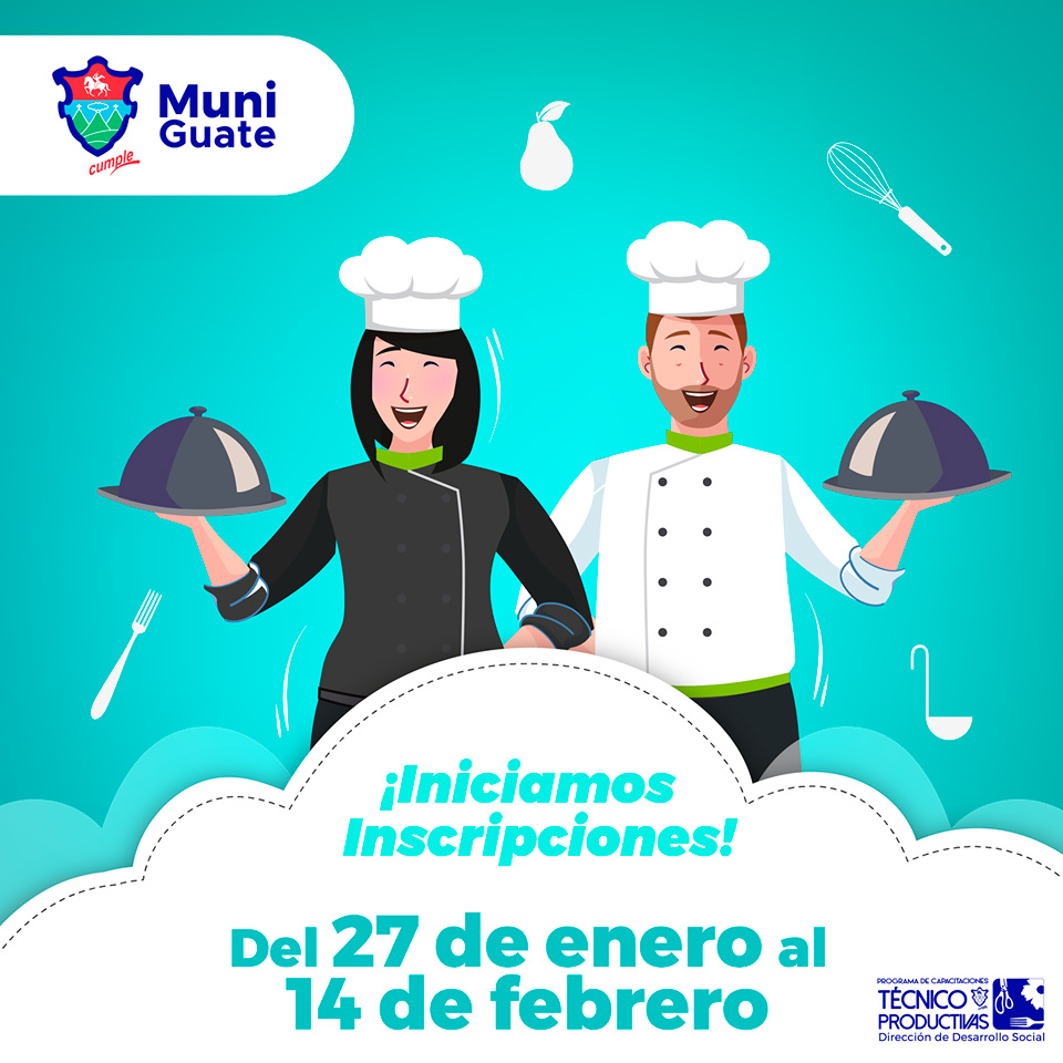 Inscripciones de los cursos técnicos gratuitos en la Municipalidad de Guatemala en febrero 2020
