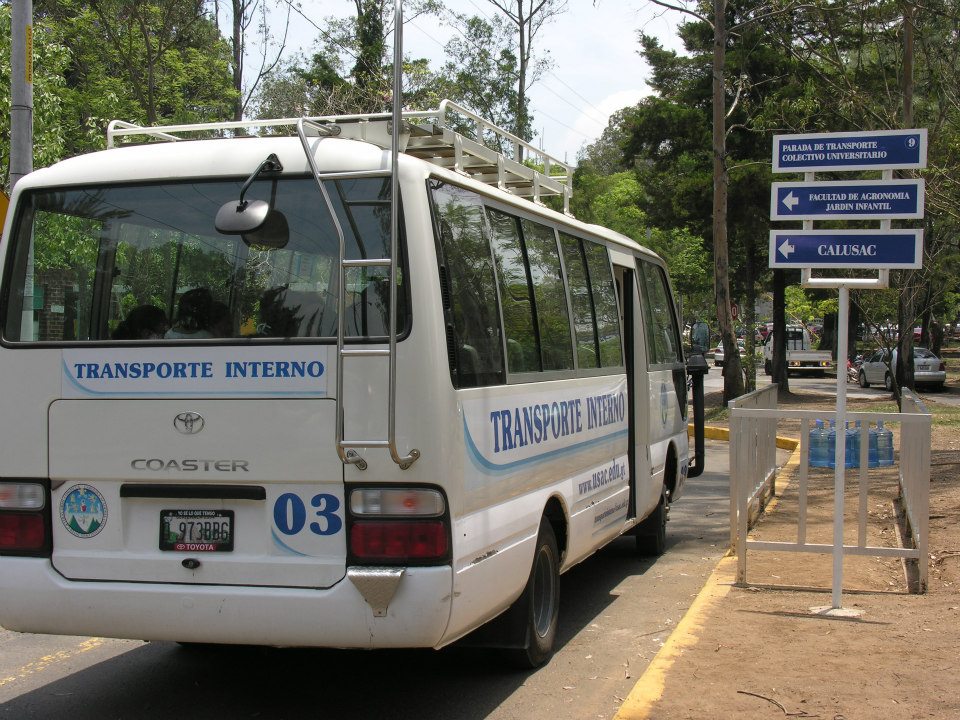 Horarios del transporte interno gratuito para estudiantes de la USAC 2020