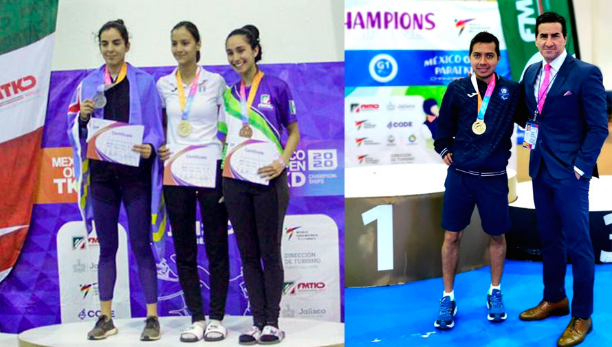 Yuliena Pedroza y Gersson Mejía se vistieron de oro en el México Open Championships G-1 2020
