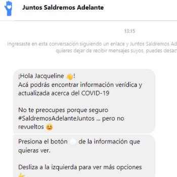 Guatemaltecos crean asistente virtual por COVID-19 en Facebook Messenger 9