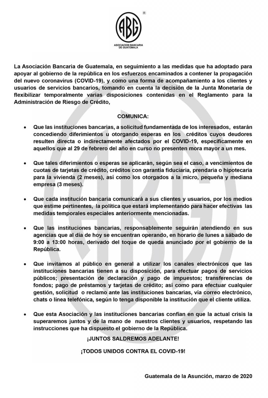 bancos-de-guatemala-pagos-creditos-abg-comunicado