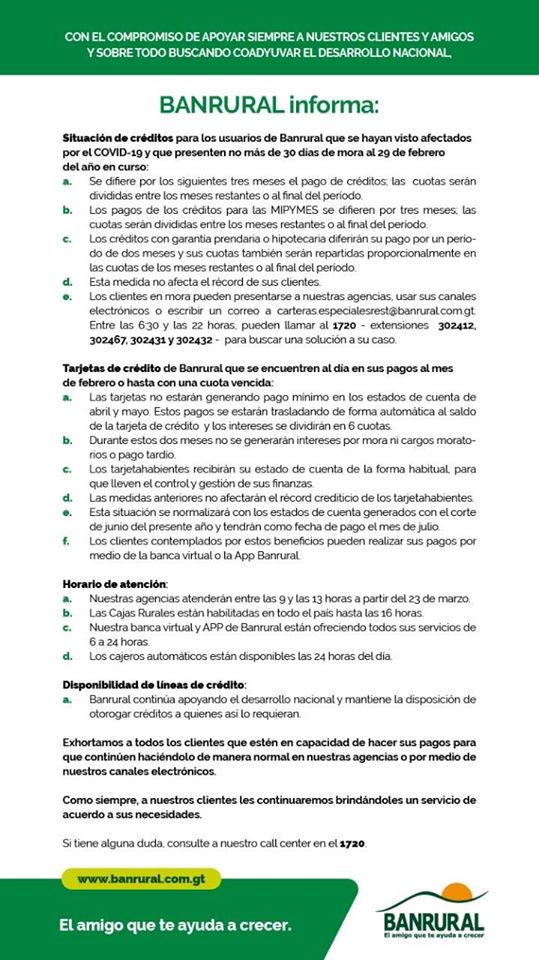bancos-de-guatemala-pagos-creditos-banrural-comunicado