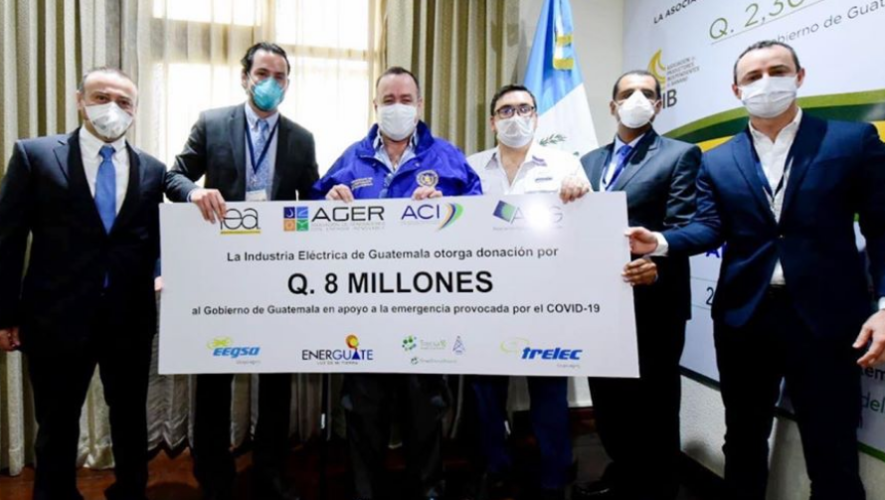 COVID-19: Industria Eléctrica de Guatemala donó 8 millones de quetzales