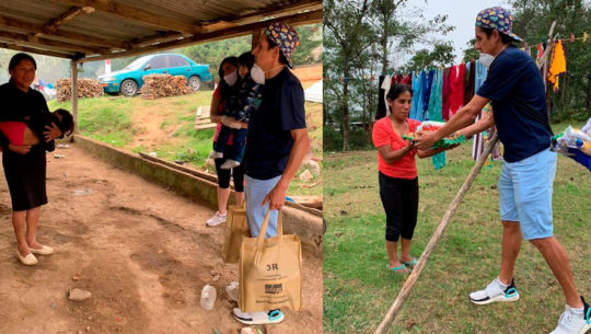 COVID-19: Luis Rivero ayudó a personas de escasos recursos en San Marcos