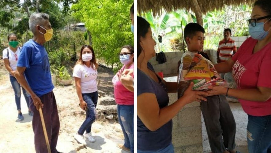 Club Rotario Tikal y Asodep entregaron víveres a personas con discapacidad en Petén
