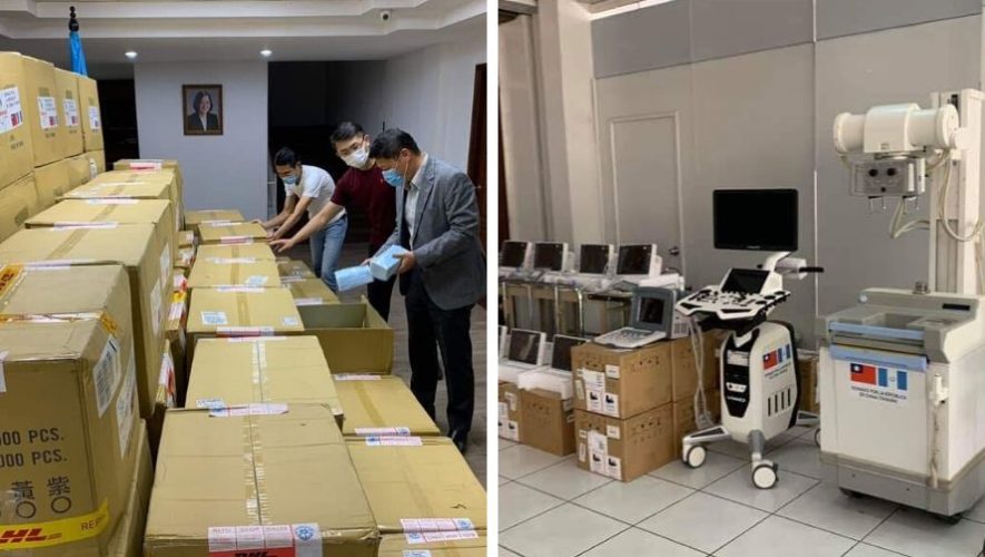Embajada de Taiwán donó equipo médico a hospitales de campaña de Guatemala 