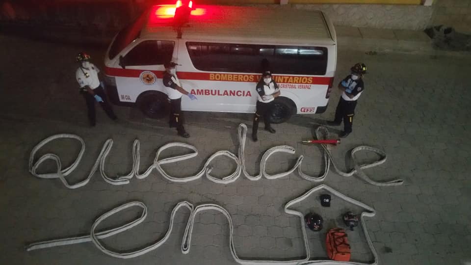Mensaje de bomberos a guatemaltecos