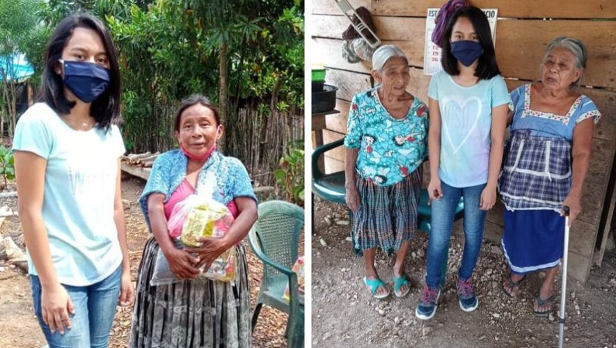 Quinceañera guatemalteca celebró su cumpleaños donando víveres en Petén